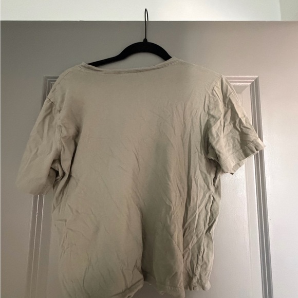 Army green basic t-shirt - Picture 2 of 3